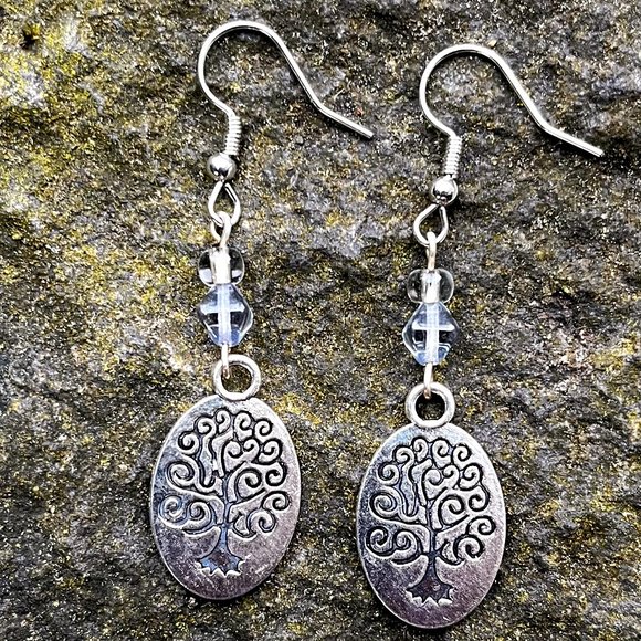 Tree of Life Earrings Handmade - Picture 4 of 4